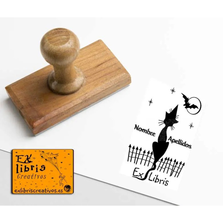 ExLibris Gato Mago