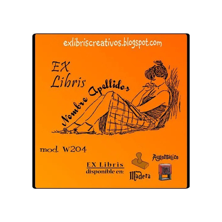ExLibris Chica leyendo