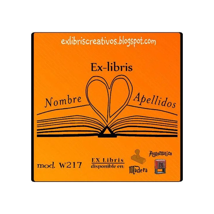 ExLibris Hoja corazón