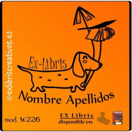 ExLibris Perrito salchicha