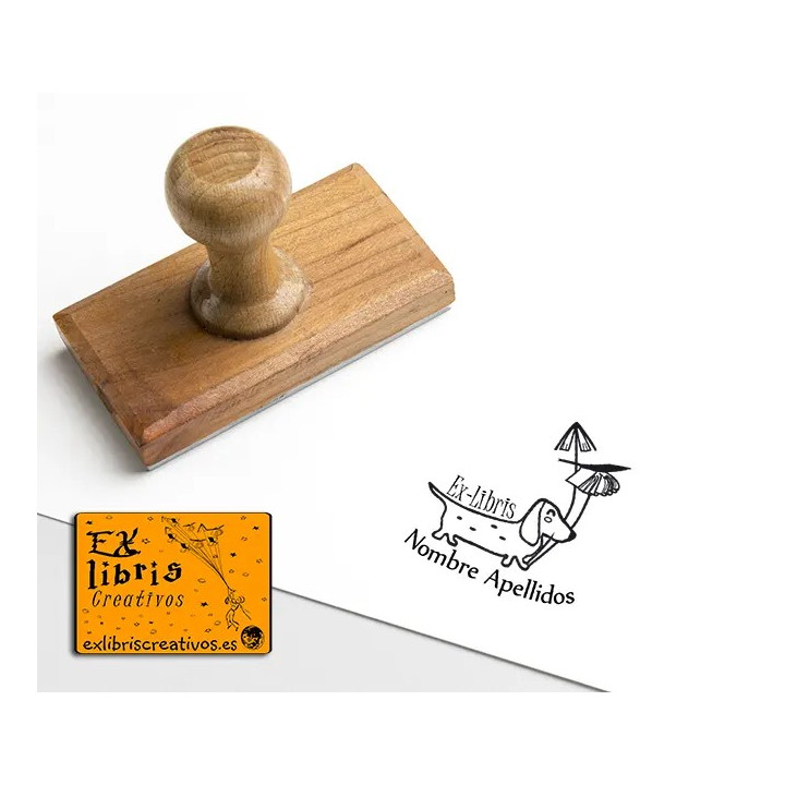 ExLibris Perrito salchicha