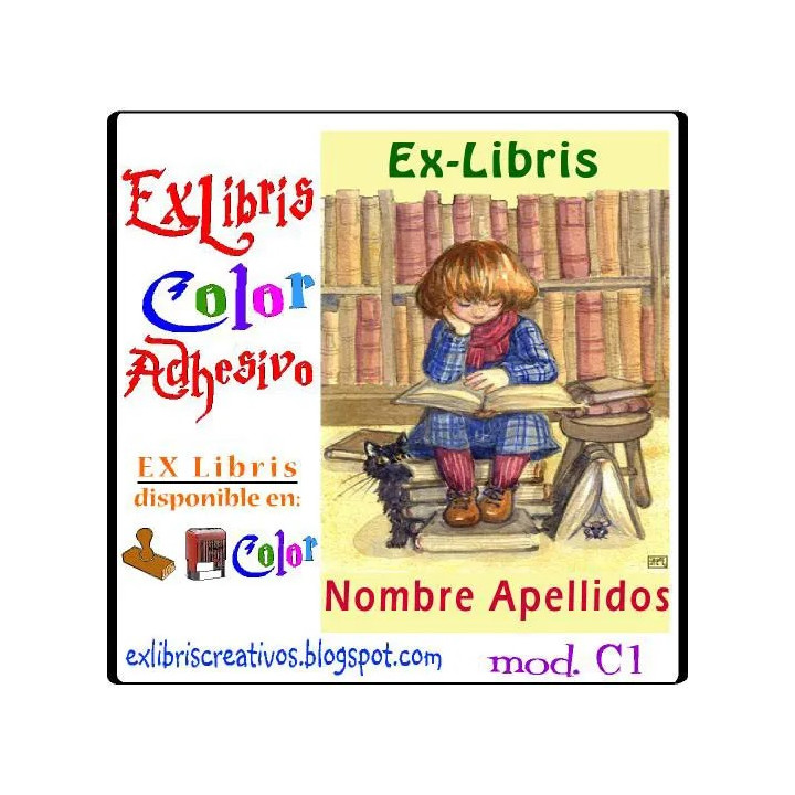 ExLibris Lectora con gato