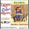 ExLibris Lectora con gato