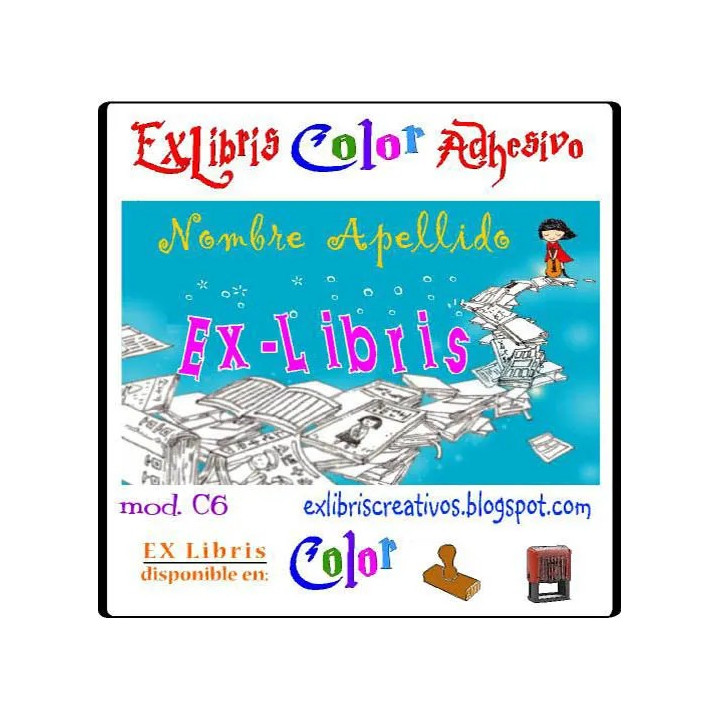 ExLibris Niña con guitarra
