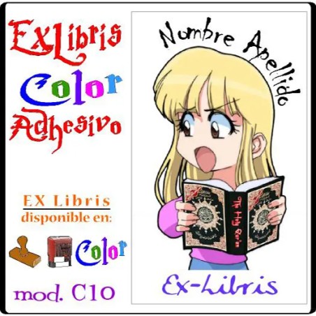 ExLibris Niña con libro