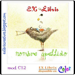 ExLibris Pájaro nido