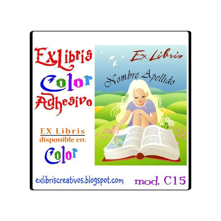 ExLibris Niña con libro
