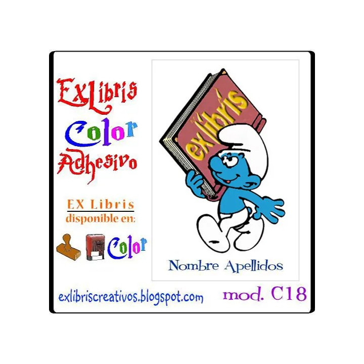 ExLibris Pitufo Lector