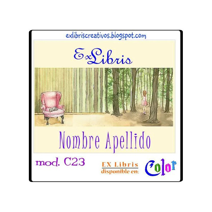 ExLibris Chica perdida