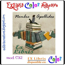 ExLibris Lectora con gato