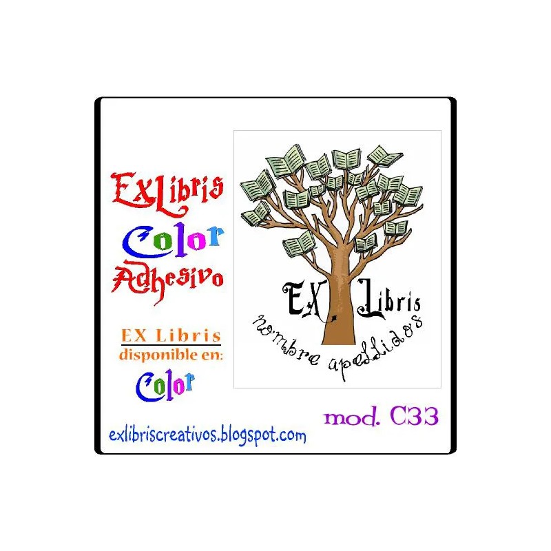 ExLibris Árbol sabio