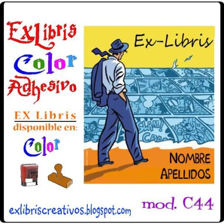 ExLibris Hombre Cómic