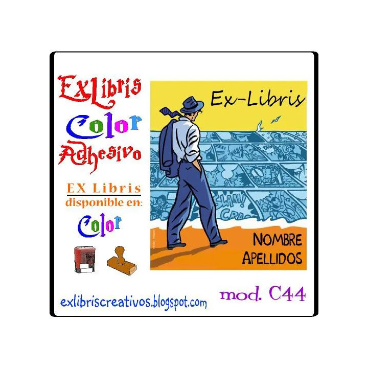 ExLibris Hombre Cómic