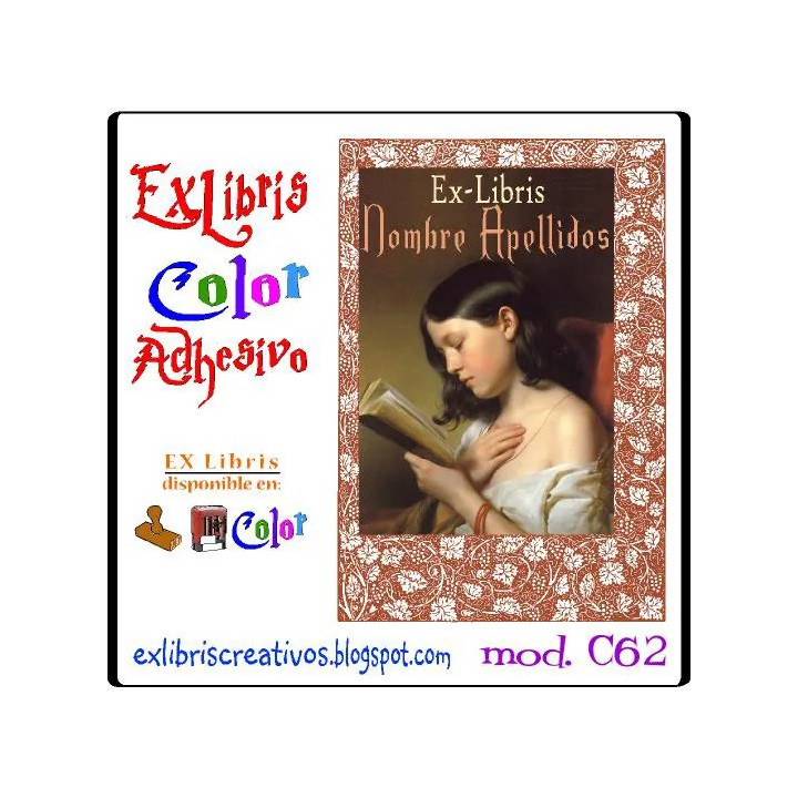 ExLibris Franz Eybl Chica leyendo