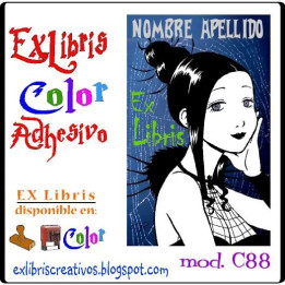 ExLibris Chica araña