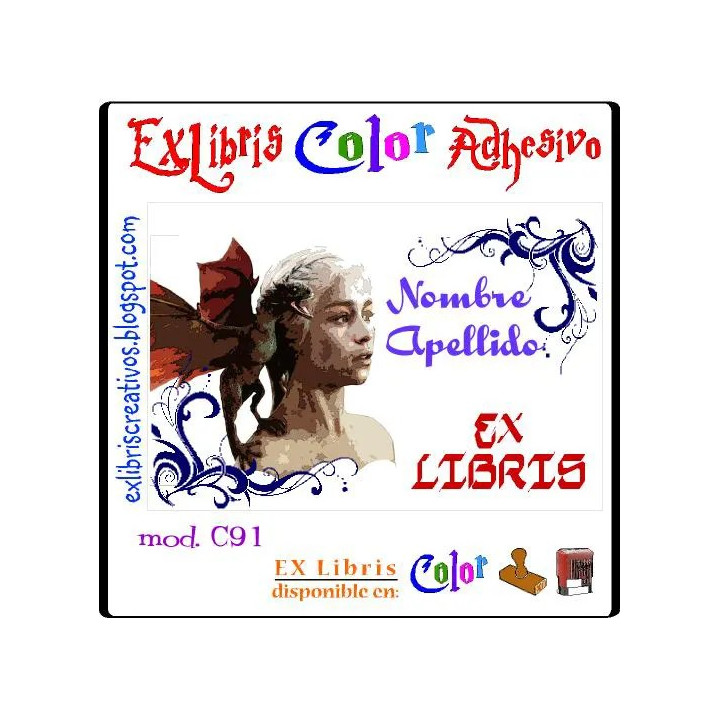 ExLibris Daenerys dragón