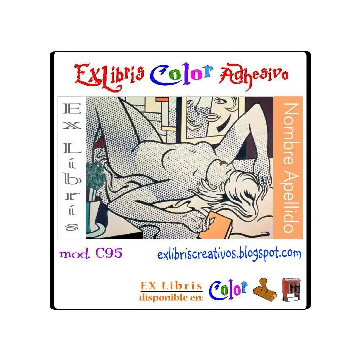 ExLibris Chica Art pop