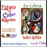 ExLibris Picasso Mujer ante el espejo