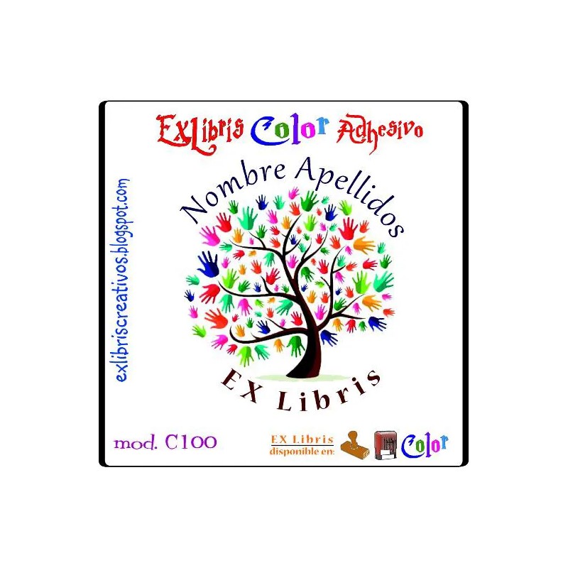 ExLibris Árbol de las manos
