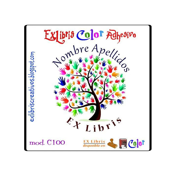ExLibris Árbol de las manos
