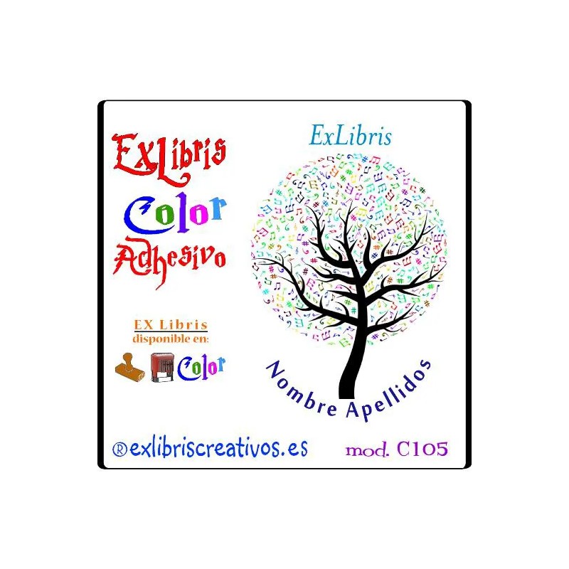 ExLibris Árbol de música