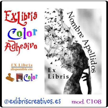 ExLibris Mujer de las aves
