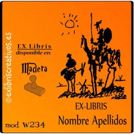 ExLibris Don Quijote by Picasso