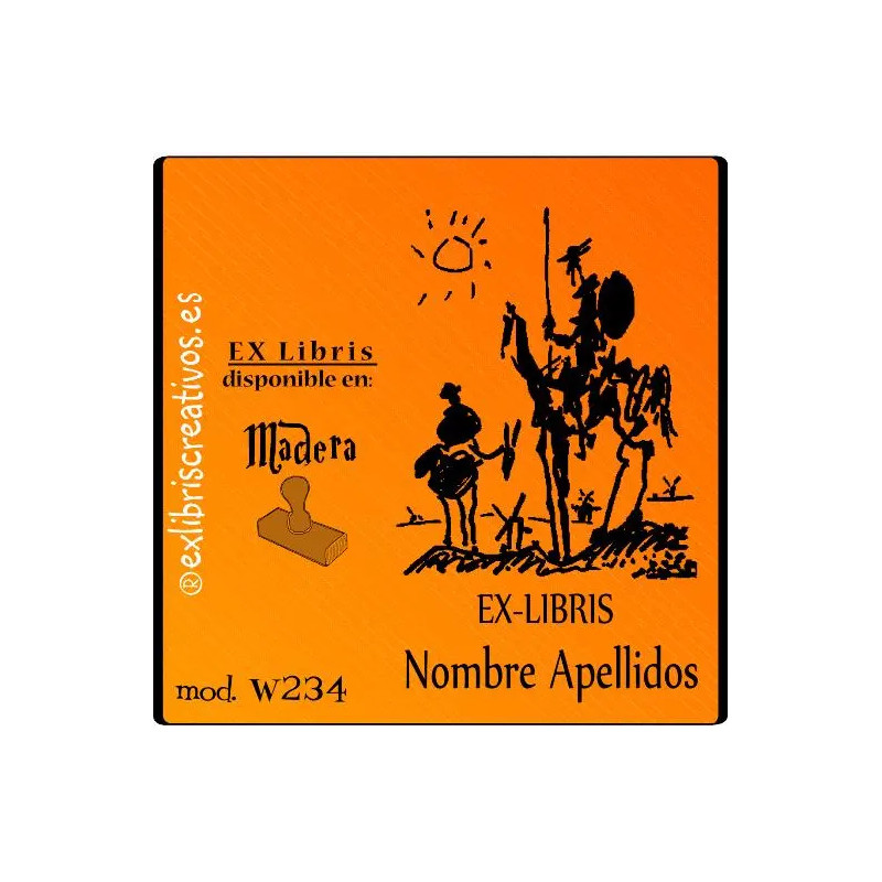 ExLibris Don Quijote by Picasso