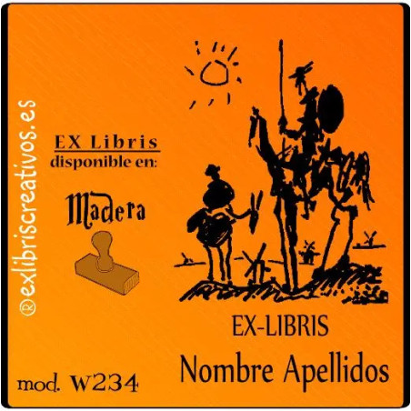ExLibris Don Quijote by Picasso