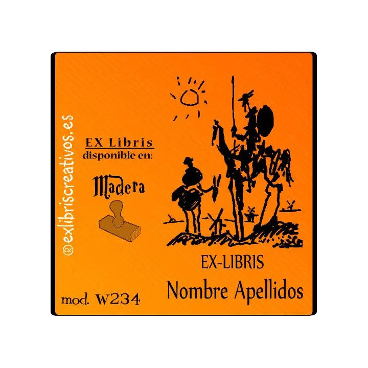 ExLibris Don Quijote by Picasso