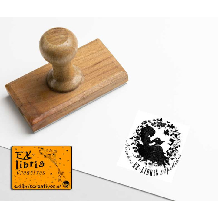 ExLibris Chica leyendo
